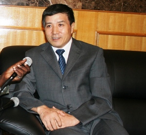 L'ambassadeur de Chine en Centrafrique, Shi Hu (ph. Wang Ming, amb. Chine)