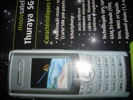 Le téléphone satellitaire Thuraya, SG-2520, nouveau produit de Moov Centrafrique