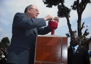 allumage du flambeaux de cinquantenaire de la confèrence nationale des pasteurs de l'union des églises frères de Centrafrique