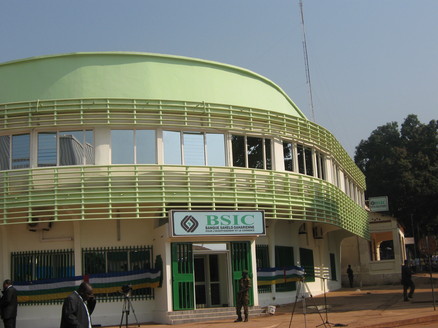 La BSIC Centrafrique, siuée au centre ville de Bangui