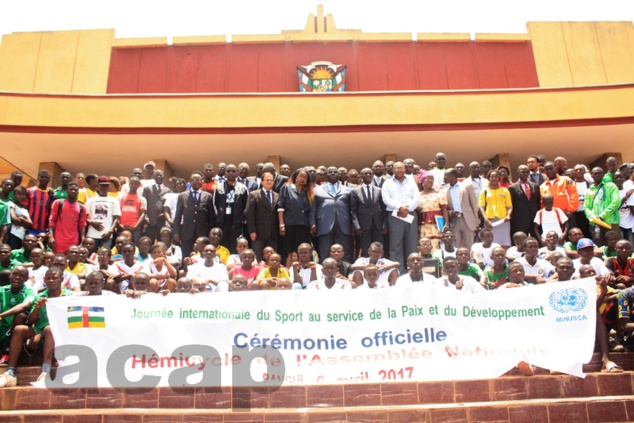 Célébration samedi à Bangui de la Journée internationale du Sport au service de la paix et du développement