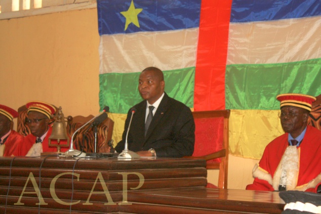 Le Président de la République lors de la rentrée judiciaire