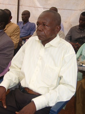 Feu Emmanuel Piama, lors de la présentation des voeux de nouvel au ministre de la Communication, en février 2009 (photo Acap)