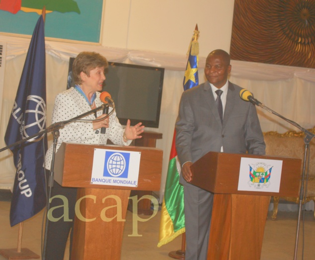 Conférence de presse conjointe de Kristalina Georgieva et Faustin Archange Touadéra