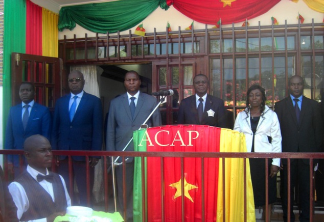 Les autorités politiques centrafricaines à la résidence de l’Ambassadeur du Cameroun à Bangui