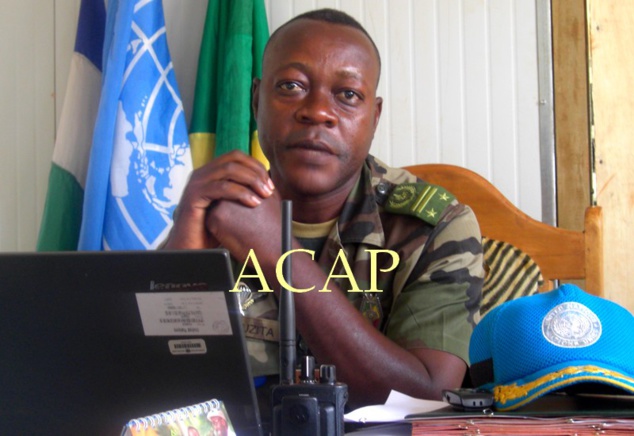Le chef des forces onusiennes à Berbérati, le Lt-colonel Léandre Mouzita
