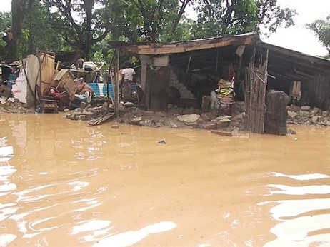 Vue des lieux de l'inondation, Photo-ACAP/Koutou