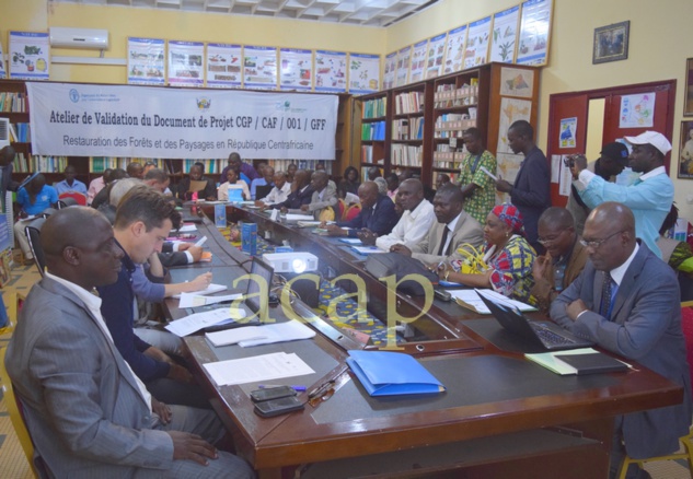 Clôture de l’atelier de validation du document  du projet « Restauration des forêts  et des paysages en Centrafrique »