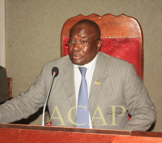 Le Président de L'Assemblée nationale, Abdou Karim Meckassoua