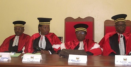 Les membres de la Cour lors de l'audience, Photo-ACAP