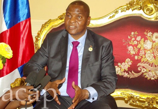 Le Président de la République Faustin-Archange Touadéra