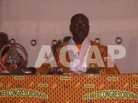 Le president Bozize a l'ouverture du 1er congres de son parti kwa na kwa (ph. YAKA MAIDE)