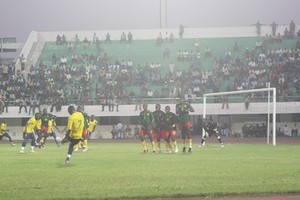 Essono réussit le but synonyme de qualification pour le Gabon (photo D. Koutou/Acap)