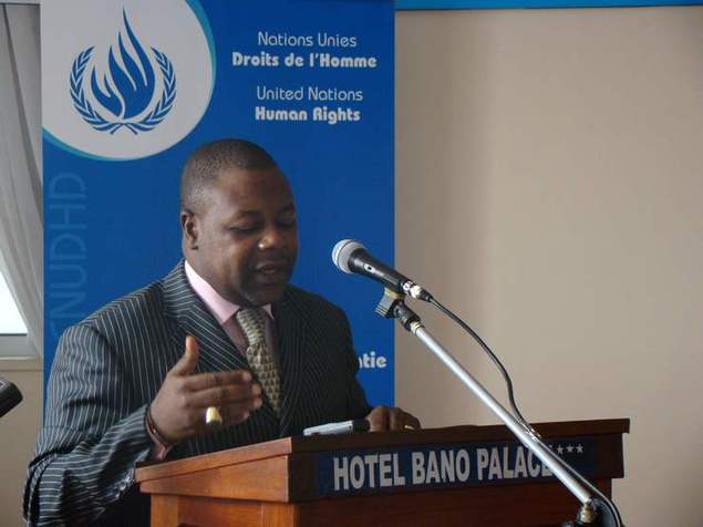 Représentant du ministre camerounais de la communication lors de son allocution d'ouverture du séminaire