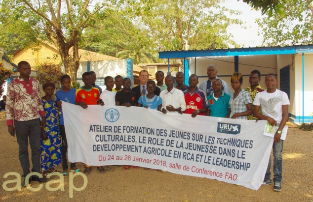 Clôture  à Bangui  d’une formation sur les techniques culturales  à l’intention  de jeunes maraîchers