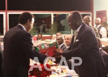 François Bozizé mercredi soir à l'ouverture de la semaine culturelle centrafricano-marocaine (photo S. Sélékon/Acap)