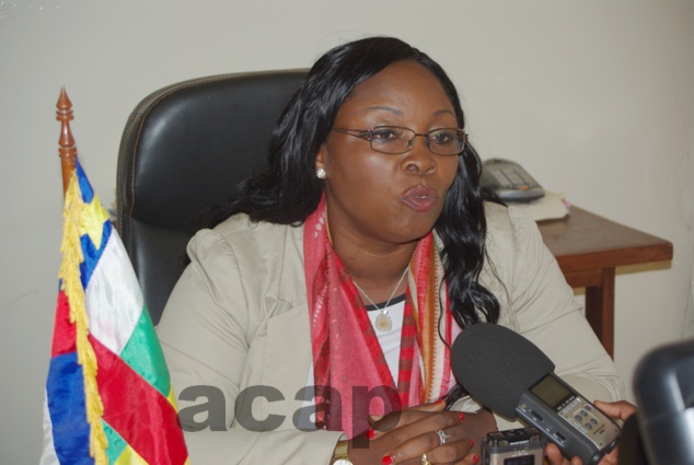 Madame Gisèle Aline Pana, ministre de la Famille et de la Protection de l'enfant