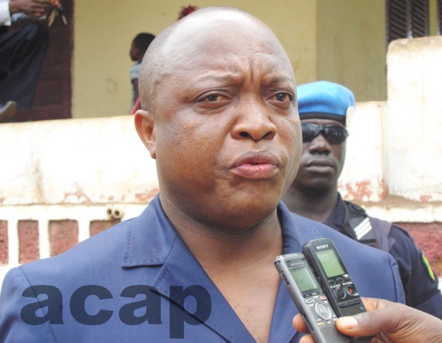 Le ministre de la Justice, Flavien Mbata