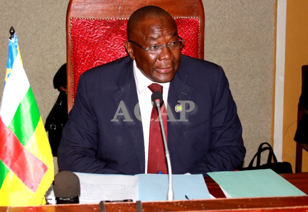 L'honorable Abdou-Karim Meckassoua ouvre les travaux de la première session ordinaire de l’année 2018