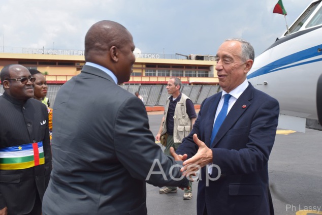 Fin de la visite du Président Marcelo Rebelo De Sousa en République Centrafricaine