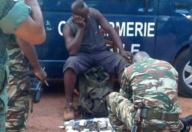La casque bleu gabonais pris la main dans le sac
