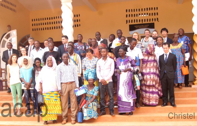 photo de famille des bénéficiaires du projet