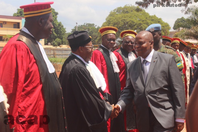 Organisation à Bangui de la Rentrée solennelle des Cours et des Tribunaux