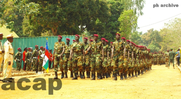 Les militaires en fin de formation