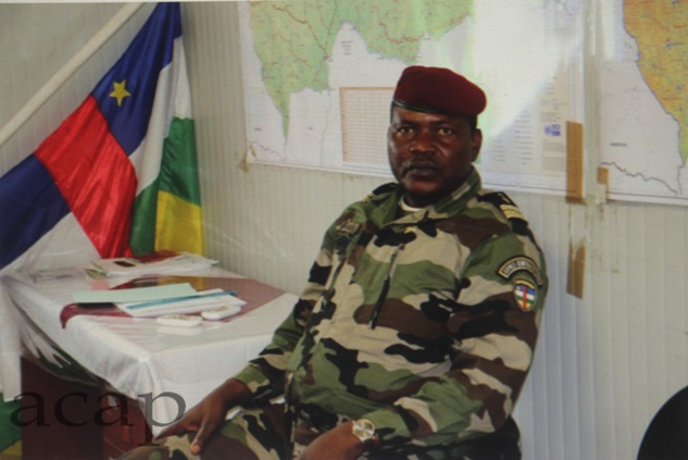 Le colonel Zéphirin Mamadou, nouveau chef d'état-major de l'armée centrafricaine
