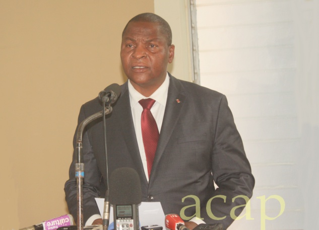 Le président de la République, Faustin Archange Touadéra