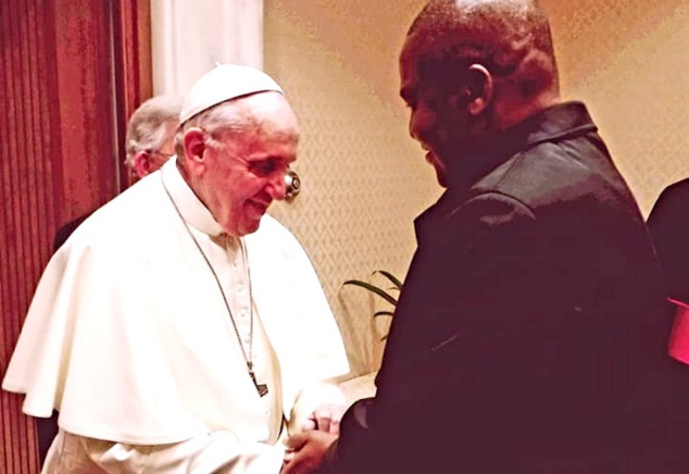 Le Président Touadéra et la Pape François