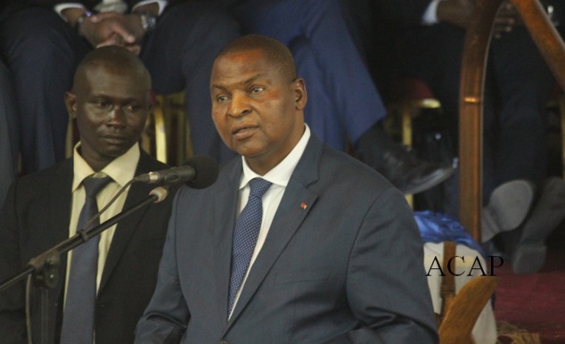 Le président de la République Faustin Archange Touadéra (archives ACAP)