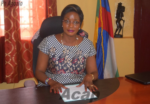 La ministre de l'Action humanitaire et de la Réconciliation nationale, Virginie M'baïkoua