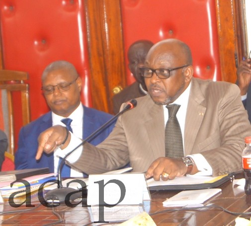 Le porte-parole du gouvernement, Ange Maxime Kazagui (archives ACAP) Le porte-parole du gouvernement, Ange Maxime Kazagui (archives ACAP)