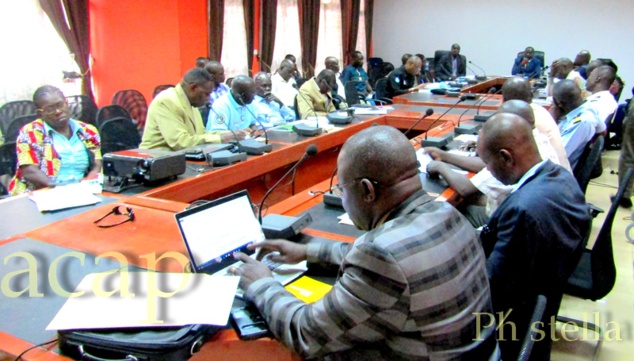 le colonel Achille Ismaël Kouagou Koungoundo, préside les travaux de validation du plan national de communication sur la RSS le colonel Achille Ismaël Kouagou Koungoundo, préside les travaux de validation du plan national de communication sur la RSS