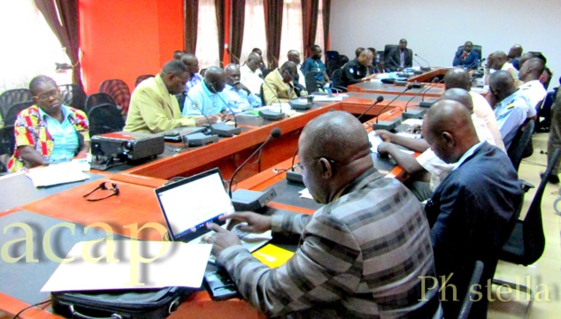 le colonel Achille Ismaël Kouagou Koungoundo, préside les travaux de validation du plan national de communication sur la RSS