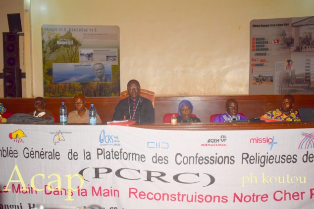 Clôture à Bangui, des travaux de la 2ème Assemblée Générale ordinaire de la plate-forme des confessions religieuses de Centrafrique