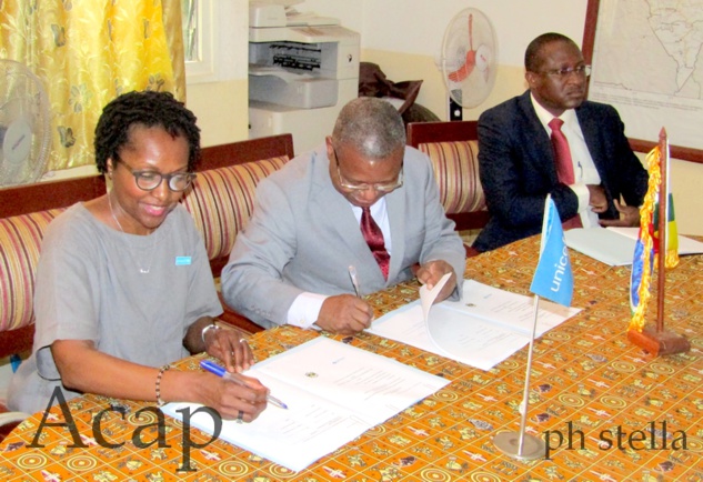 Signature d’un mémorandum d’entente entre le gouvernement centrafricain et l’UNICEF