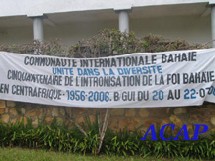 50ème anniversaire de la Foi Baha’ïe en Centrafrique.