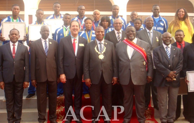 Les athlètes centrafricains reçoivent des distinctions honorifiques