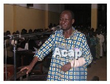 Moïse Mamadou Raïkina, ancien député du Mouvement de libération du peuple centrafricain (Mlpc, ancien parti au pouvoir), poursuivi pour atteinte à la sûreté intérieure de l'Etat, complot, rébellion armée et association de malfaiteurs (ph. Debat Moïse Mamadou Raïkina, ancien député du Mouvement de libération du peuple centrafricain (Mlpc, ancien parti au pouvoir), poursuivi pour atteinte à la sûreté intérieure de l'Etat, complot, rébellion armée et association de malfaiteurs (ph. Debat