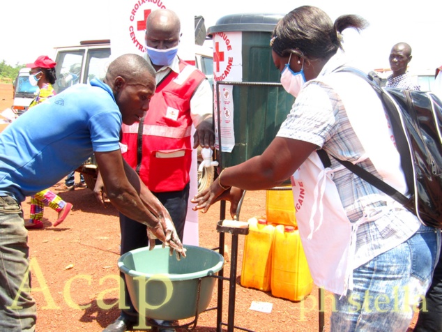 Croix rouge centrafricaine lavage des mains