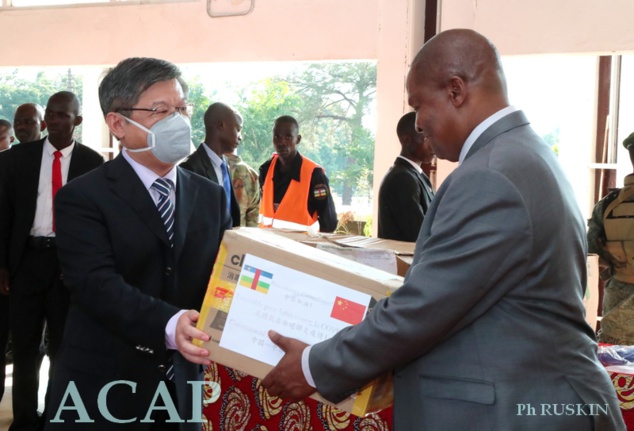 La Chine octroie un important lot des matériels sanitaires à la République Centrafricaine  