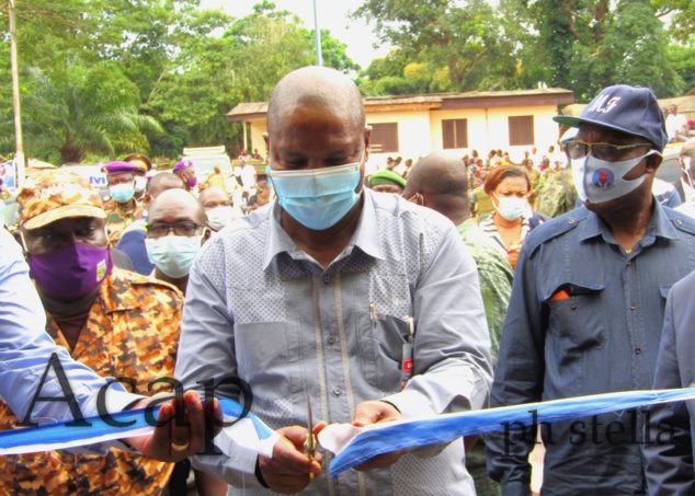 Le Président centrafricain inaugure les infrastructures administratives à Mongoumba