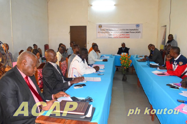 Une session de formation des journalistes de l’Agence Centrafrique Presse