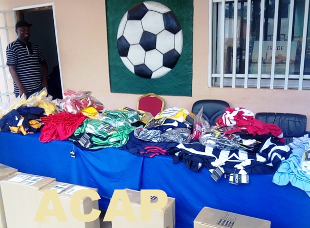 Des équipements sportifs pour les clubs de football féminin de la ligue de Bangui