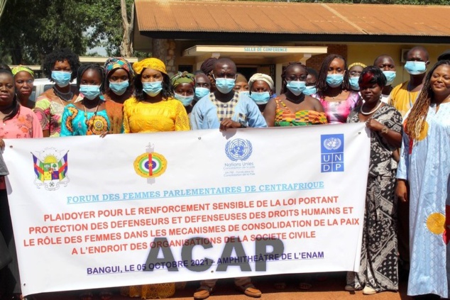 Les femmes parlementaires de Centrafrique en atelier de plaidoyer