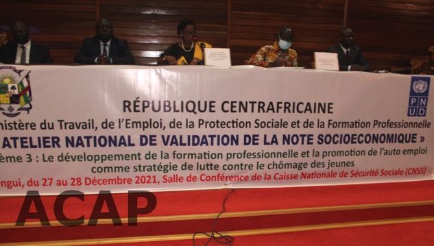 Ouverture des travaux de l’atelier de validation de la note socio-économique