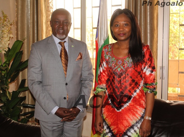 Le ministre des Affaires Etrangères,  de la Francophonie et des Centrafricains de l’étranger reçoit le Représentant du PNUD