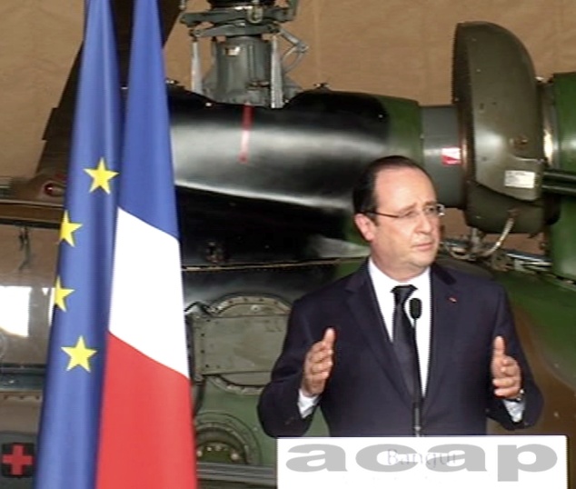 Seconde visite du Président François Hollande en République Centrafricaine